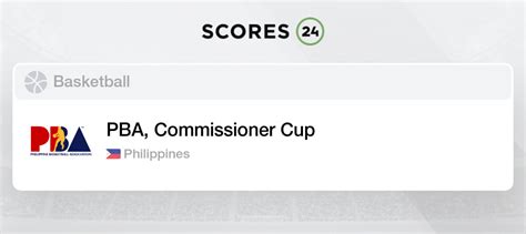 PBA Commissioner's Cup scores, Basketball Philippines .